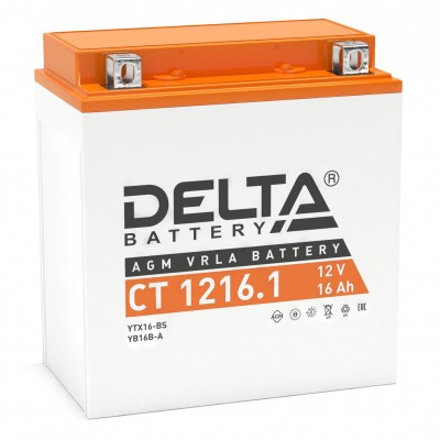 Delta AGM СТ 1216.1 (16 а/ч) YTX16-BS, YB16B-A