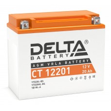 Delta AGM СТ 12201 (20 а/ч) YTX20L-BS, YTX20HL-BS, YB16L-B,  YB18L-A