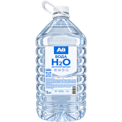 Вода дистиллированная AVKO 5л.
