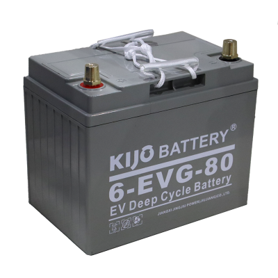 Kijo 12V  6-EVG-80Ah (M6+DIN)
