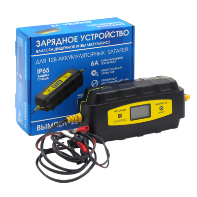 Вымпел 22/РФ (герметичн.корпус,6А, 12В, автомат.диспл) Зарядное устройство
