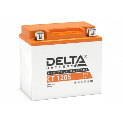 Delta AGM СТ 1205 (5 а/ч) YTX5L-BS,YTZ7S,YT5L-BS
