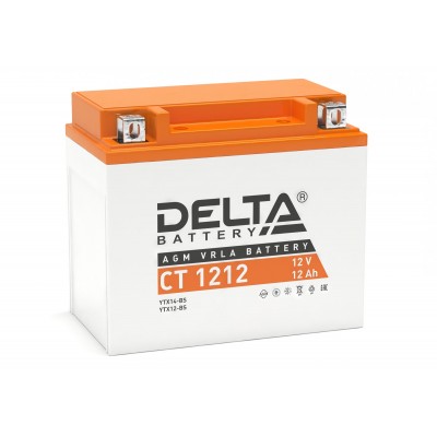 Delta AGM СТ 1212 (12 а/ч) YTX14-BS,YTX12-BS