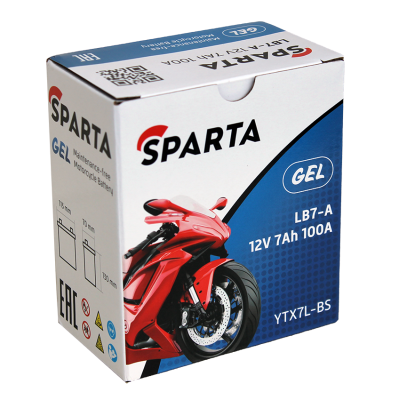 SPARTA LB7-A (7 а/ч), YTX7L-BS (Гелевая)